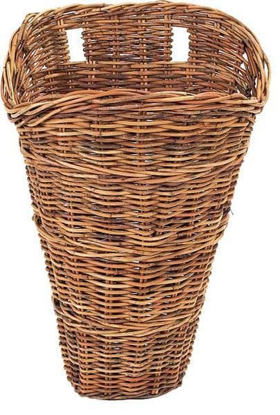 French Country Rattan Wall Basket 25"