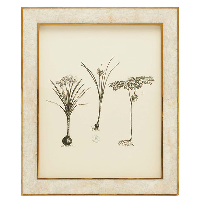 Helena Beige Crystal Stone/Brass Picture Frame - Thumbnail 2