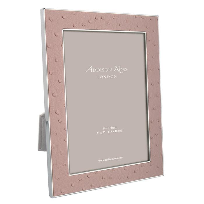 Addison Ross Faux Ostrich Picture Frame (Blush)