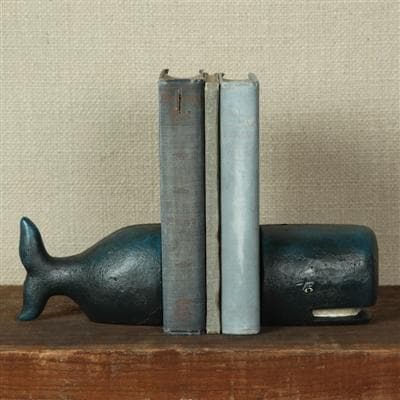 Whale Bookends, Cast Iron