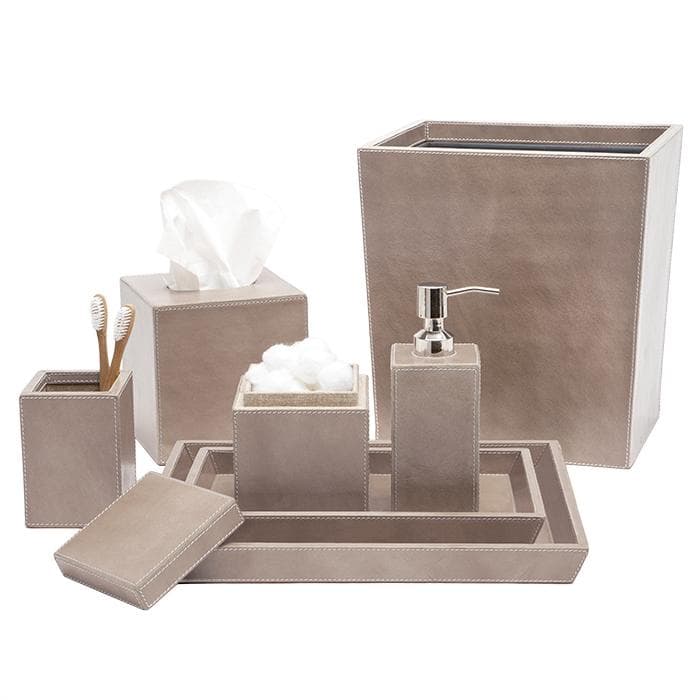 Hampton Storm Leather Tissue Box