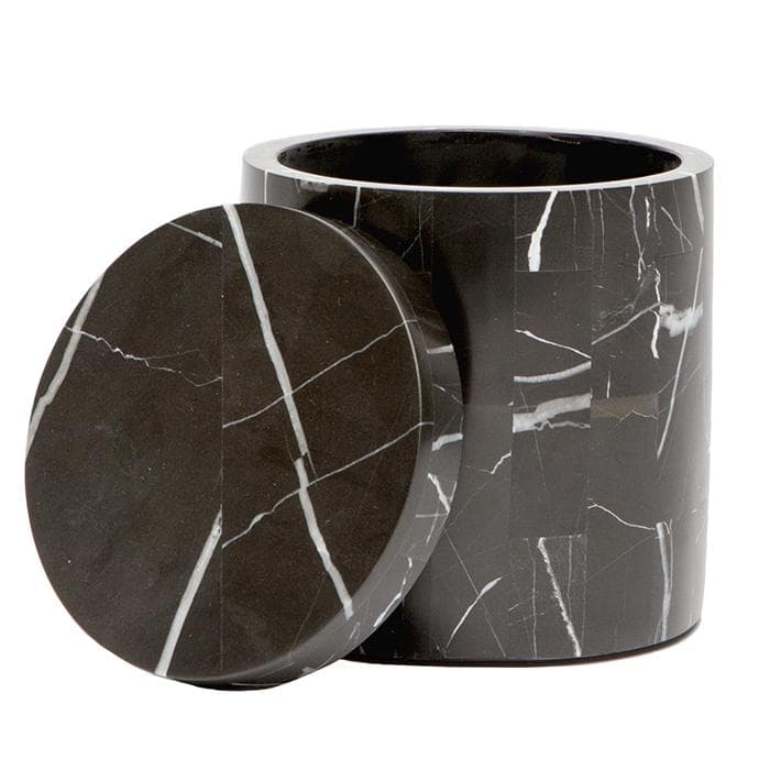 Rhodes Nero Marble Canister