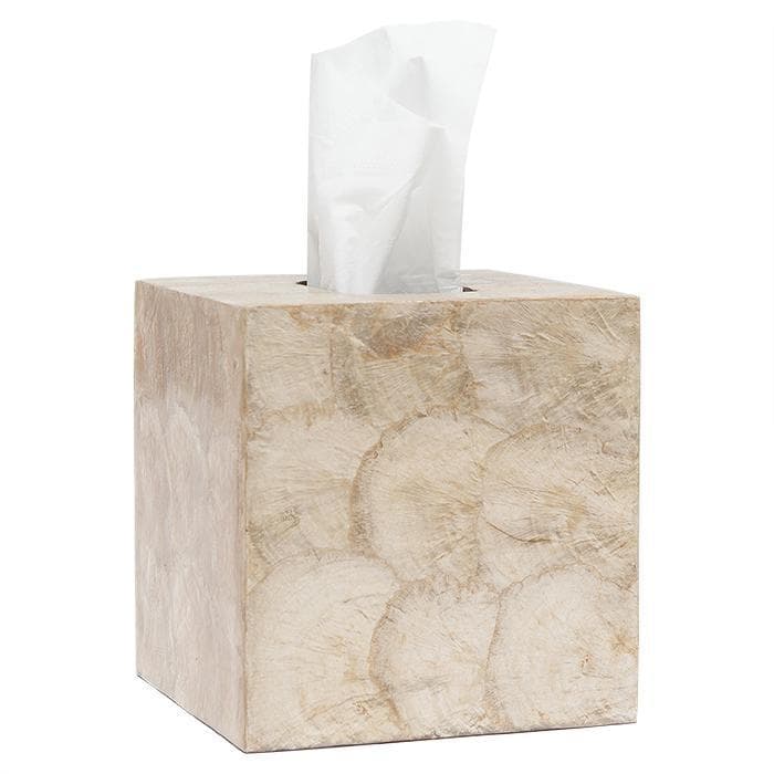 Andria Smoked Capiz Shell Tissue Box