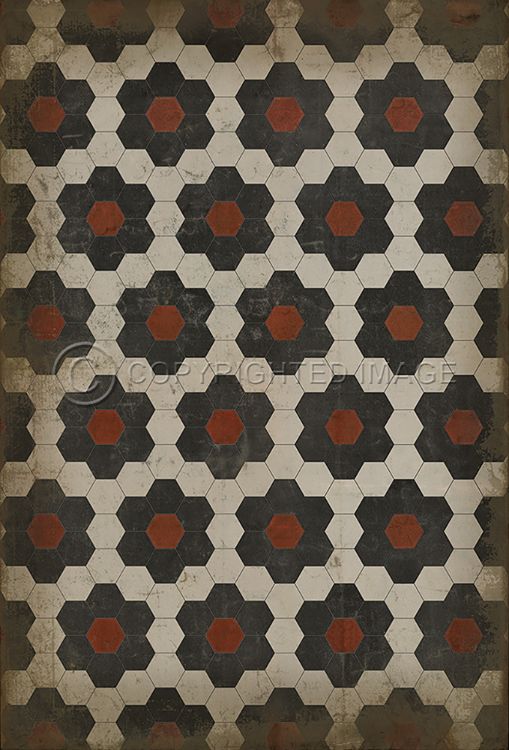 Vintage Vinyl Floorcloth Mats (Pattern 02 Organic Synthesis) – Hudson ...