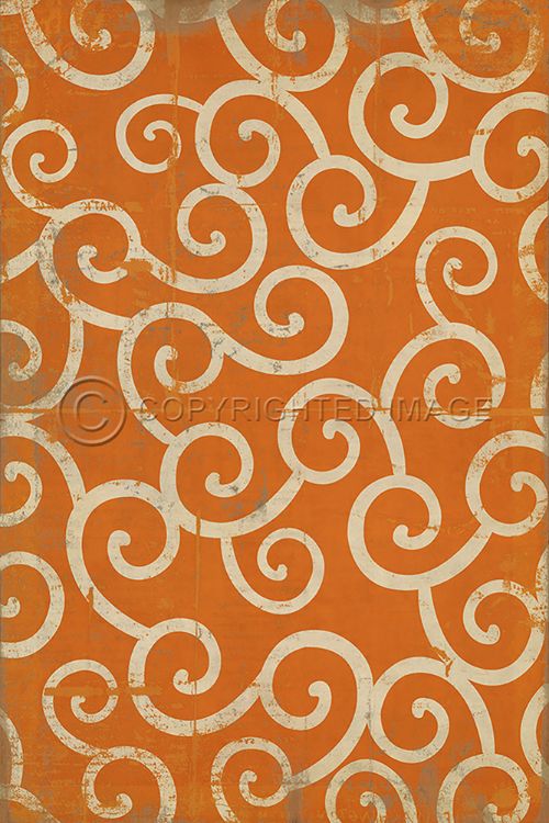 Vintage Vinyl Floorcloth Mats (Pattern 04 Salt Water Taffy)