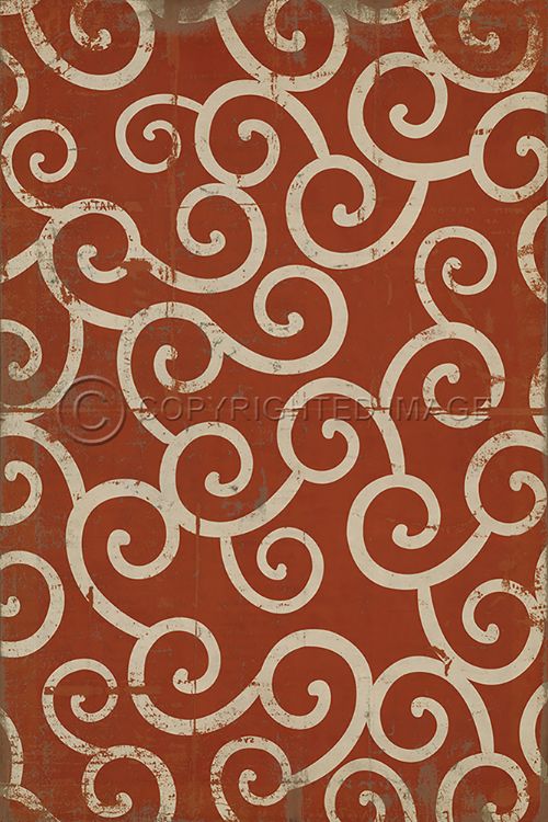 Vintage Vinyl Floorcloth Mats (Pattern 04 Captain Nemo)