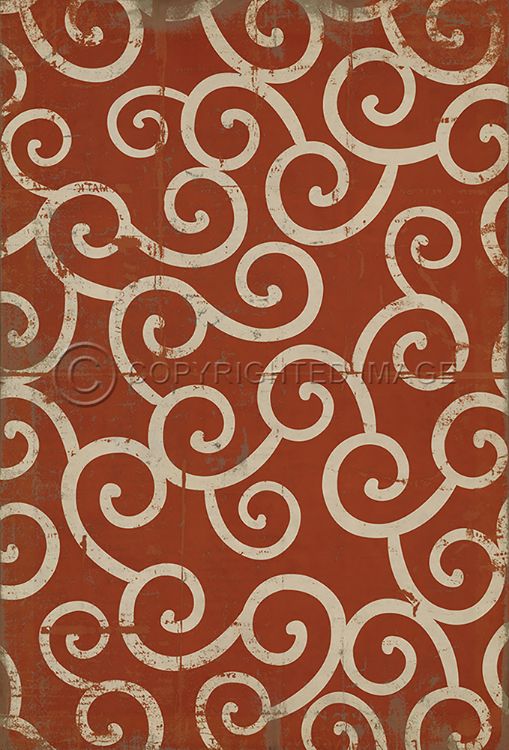 Vintage Vinyl Floorcloth Mats (Pattern 04 Captain Nemo)