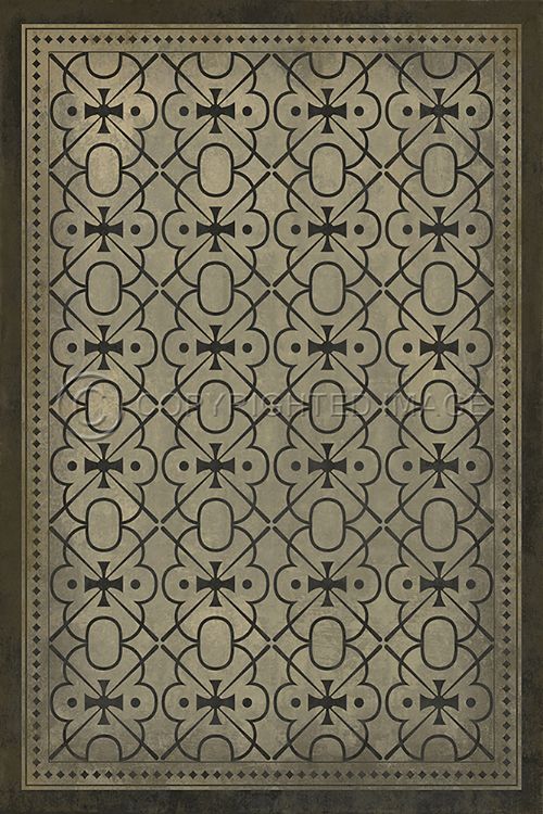 Vintage Vinyl Floorcloth Mats (Classic Pattern 05 Watson)