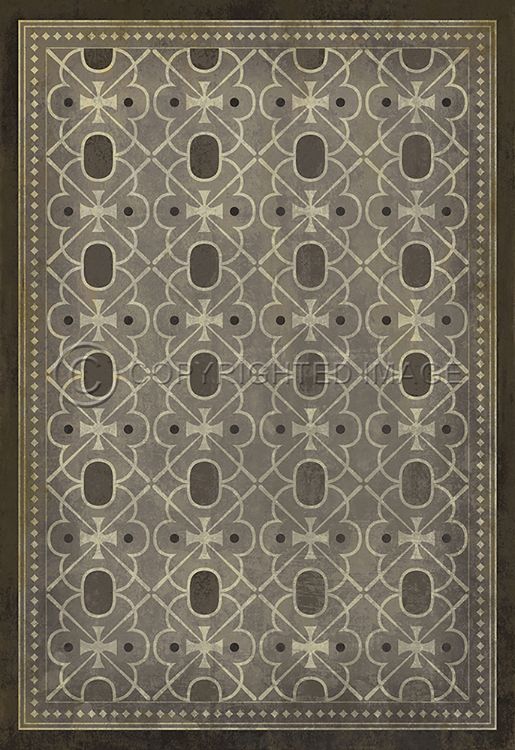 Spicher and Company Vintage Vinyl Floorcloth Mats (Pattern 5 Baker Street)