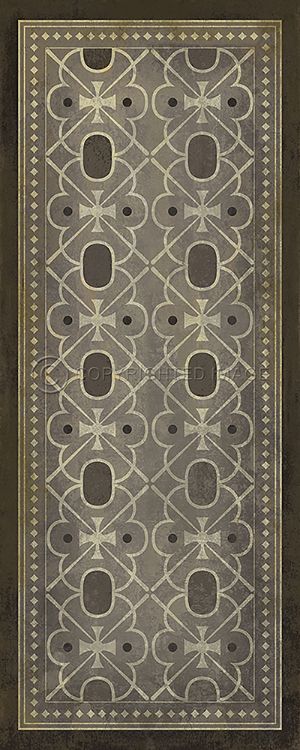 Spicher and Company Vintage Vinyl Floorcloth Mats (Pattern 5 Baker Street)