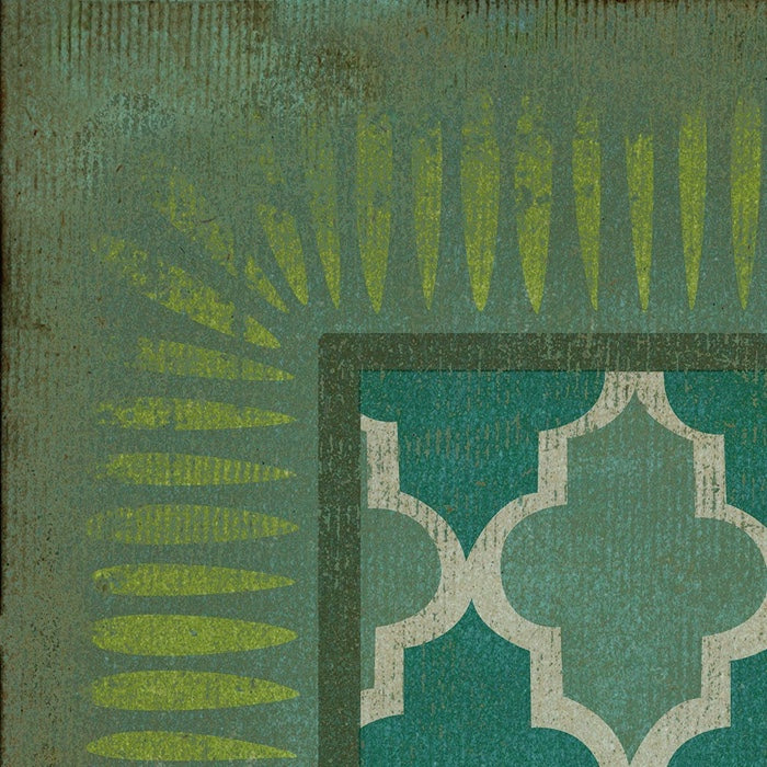 Vintage Vinyl Floorcloth Rug (Classic Pattern 10 Aladdin)