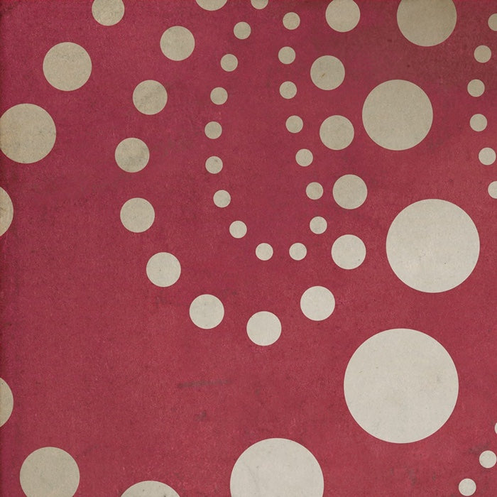 Vintage Vinyl Floorcloth Rug (Classic Pattern 12 Tickled Pink)