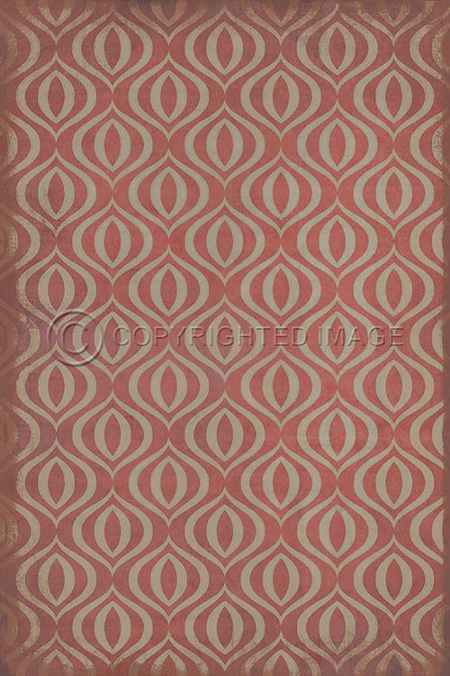 Vintage Vinyl Floorcloth Rug (Classic Pattern 15 Genie)