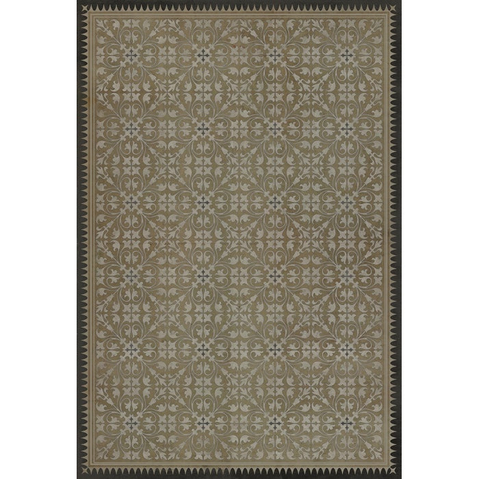 Vintage Vinyl Floorcloth Rug (Pattern 21 Dinah)