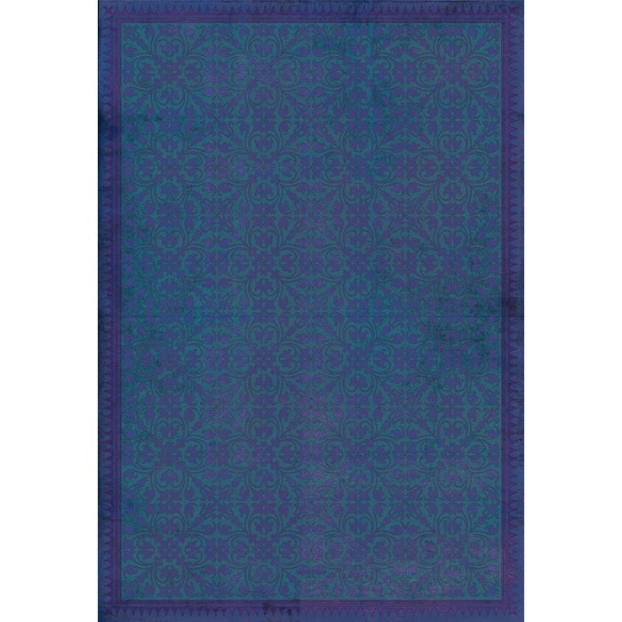 Spicher & Company Vintage Vinyl Floorcloth Mat (Classic Pattern 21 Caterpillar)