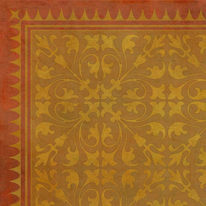 Spicher & Company Vintage Vinyl Floorcloth Mat (Classic Pattern 21 All in the Golden Afternoon)