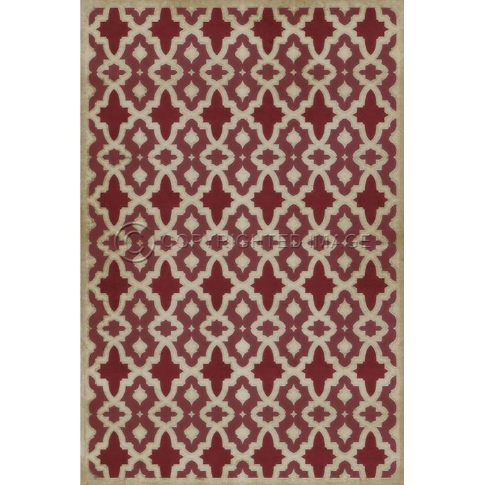 Vintage Vinyl Floorcloth Mat (Classic Pattern 31 Once Upon A Time)