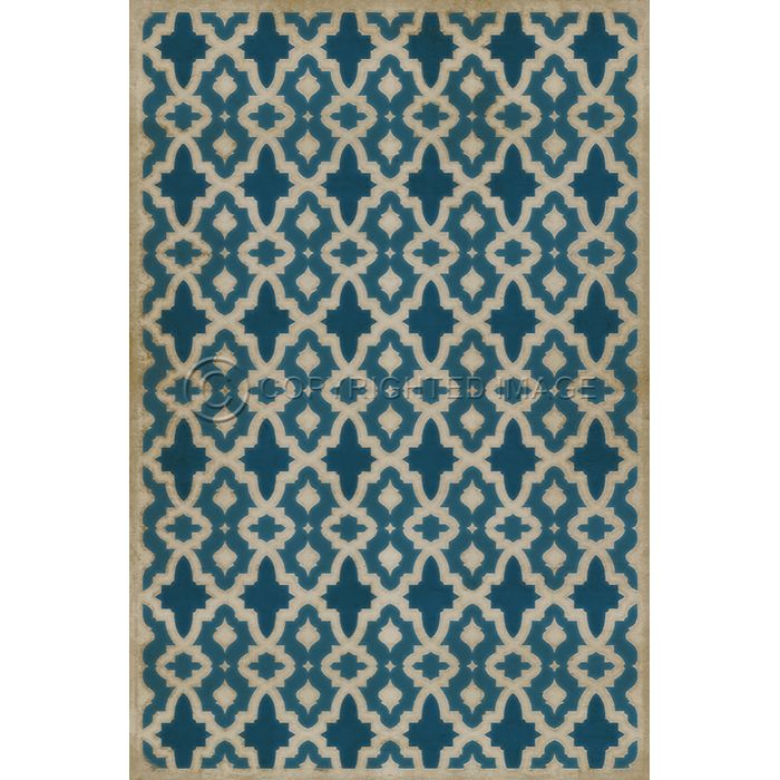 Vintage Vinyl Floorcloths (Pattern 31 The Blue Mosque)