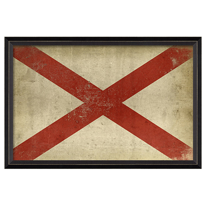 State Flag Framed Print (Alabama)