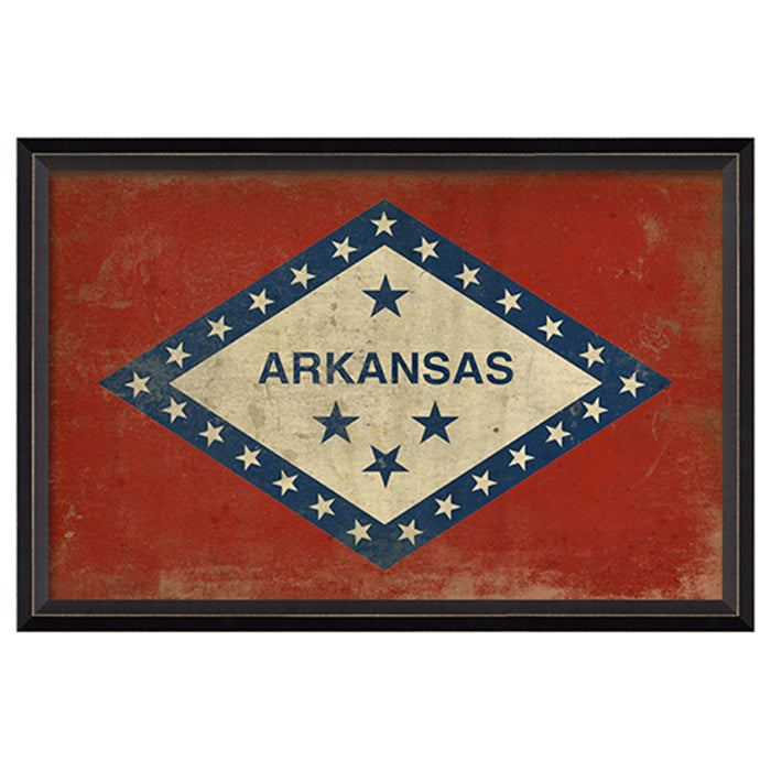 State Flag Framed Print (Arkansas)
