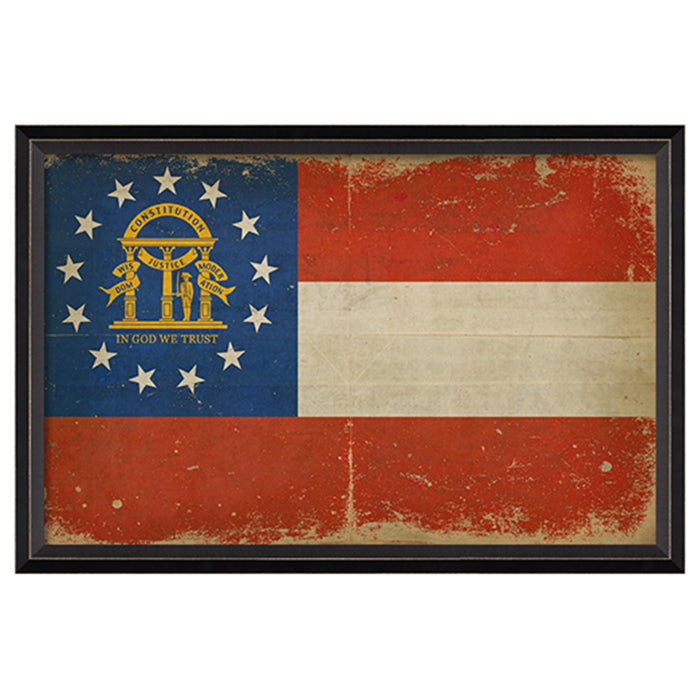 State Flag Framed Print (Georgia)