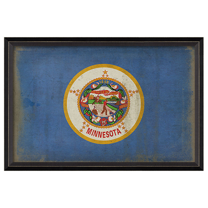 State Flag Framed Print (Minnesota)