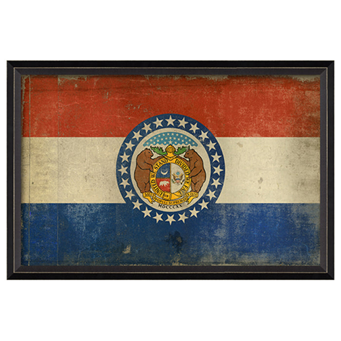 State Flag Framed Print (Missouri)
