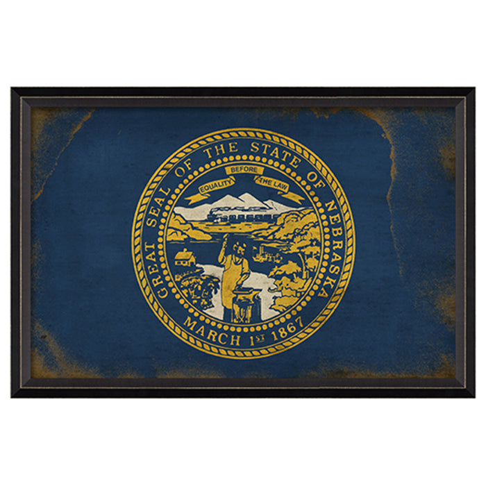 State Flag Framed Print (Nebraska)