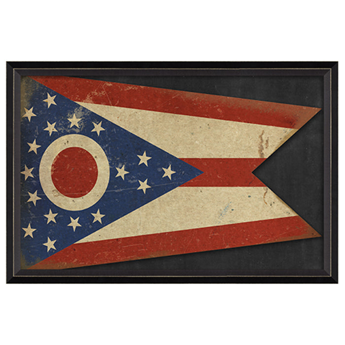 State Flag Framed Print (Ohio)