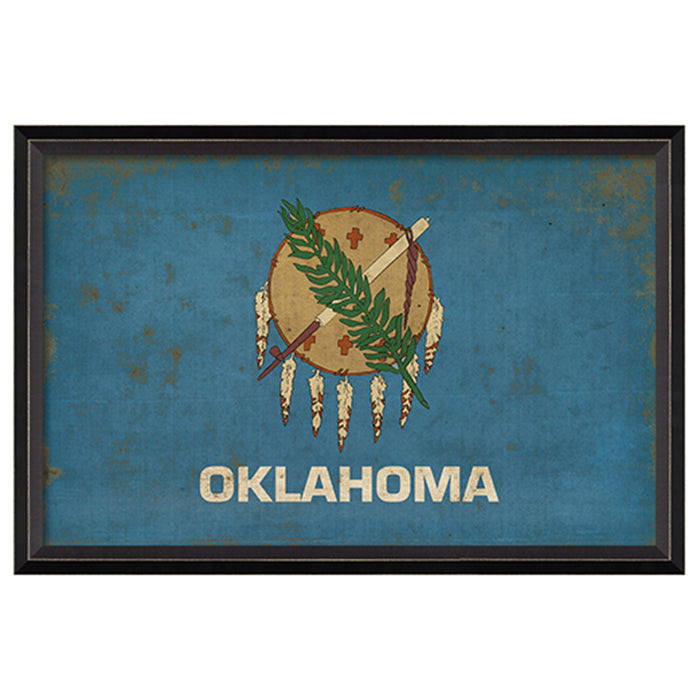 State Flag Framed Print (Oklahoma)