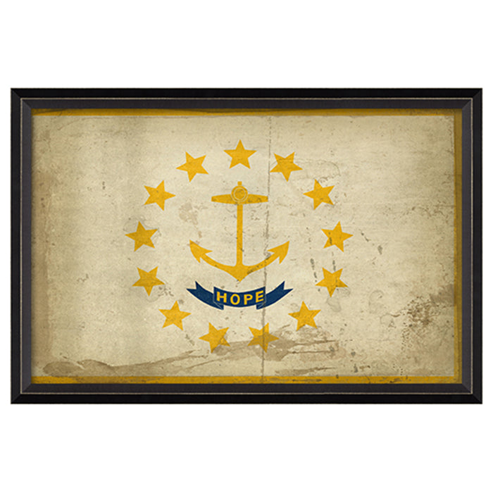 State Flag Framed Print (Rhode Island)