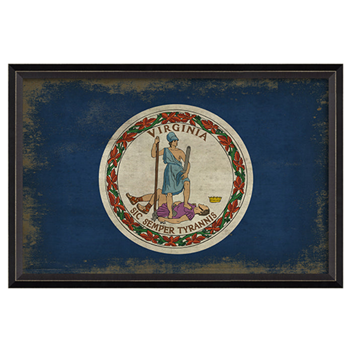 State Flag Framed Print (Virginia)