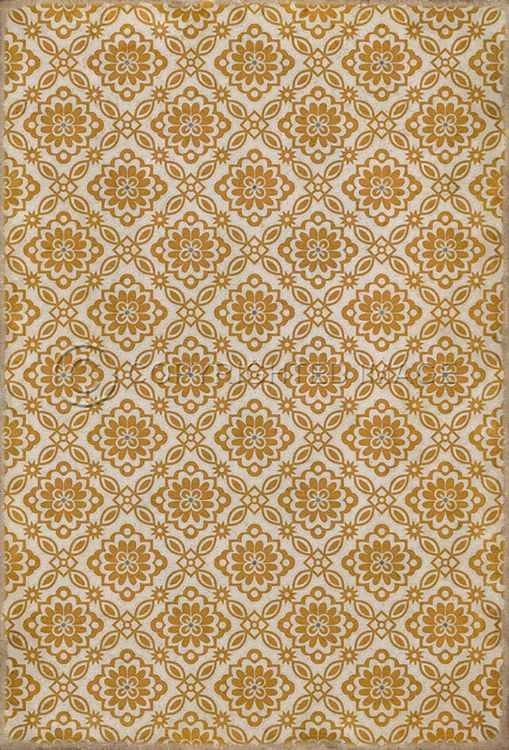 Spicher & Company Vintage Vinyl Floorcloth Mat (Williamsburg - Bookbinder - Parks)