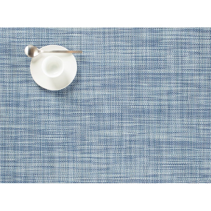 Chilewich Mini Basketweave Rectangle Place Mats Set/4 (Chambray)