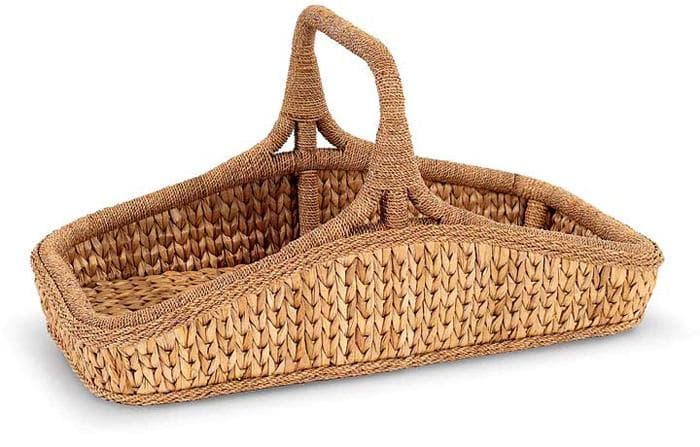 Palm Leaf Sweater Weave Wildflower Basket