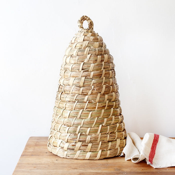 Tall Bee Skep Cloche 19" (Set of 2)