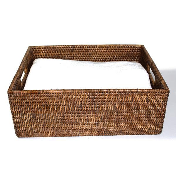 Rattan Shelf Basket 15.5"L - Hudson & Vine