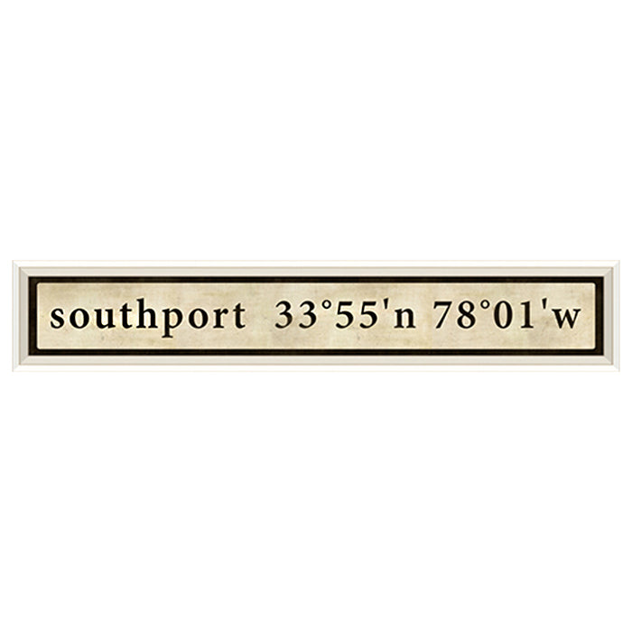Coordinates Framed Print (Southport)