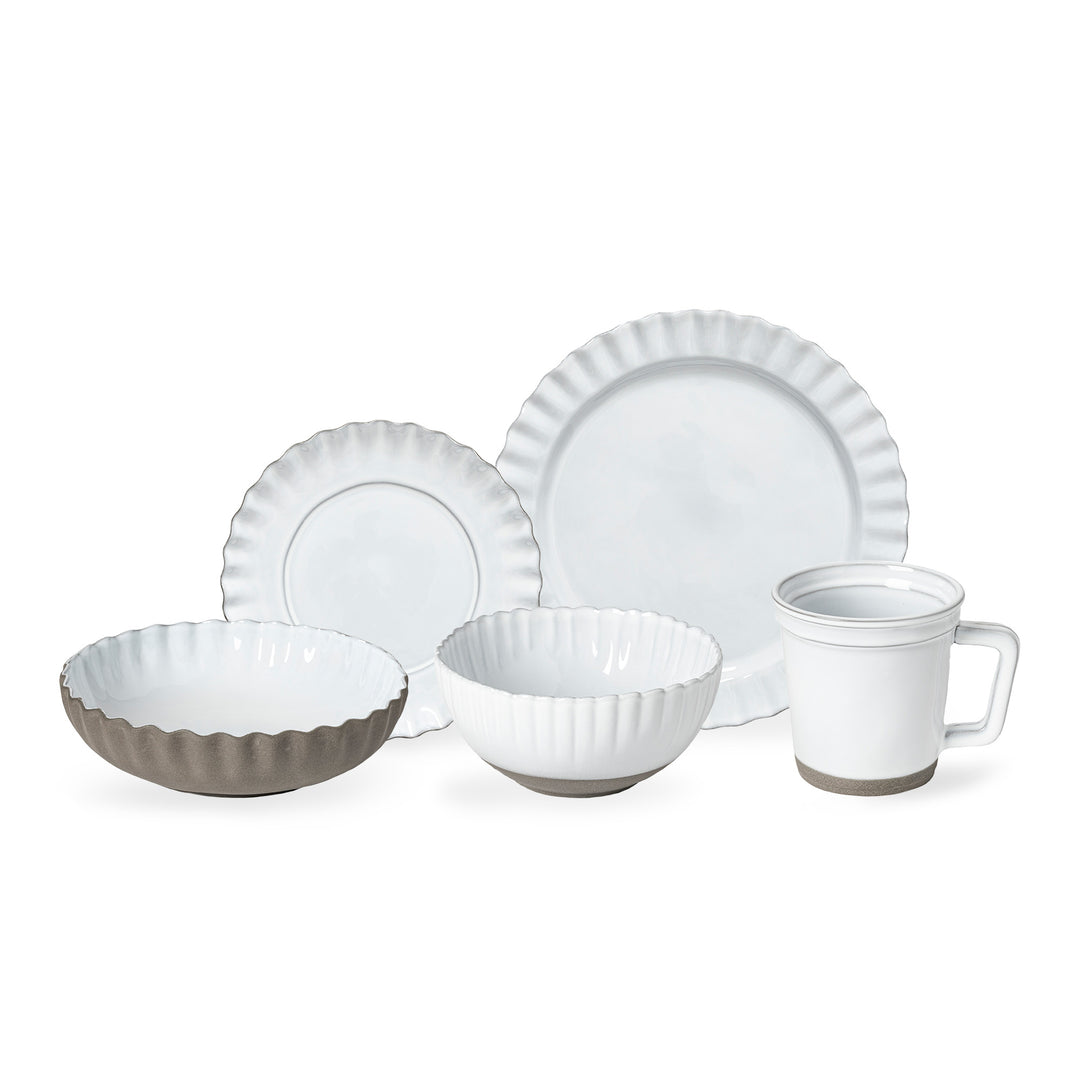 Costa Nova Festa Ecogres Fine Stoneware Dinnerware (White)