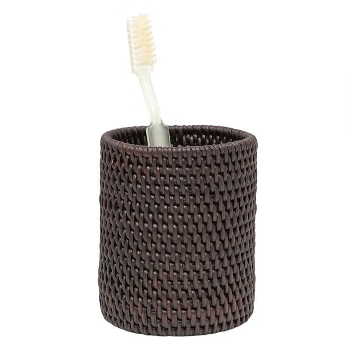 Pigeon & Poodle Dalton Rattan Brush Holder