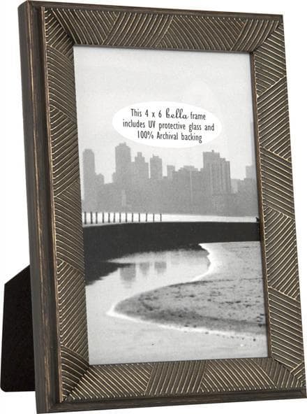 Gusto Smoked Bronze Comb Picture Frame - Hudson & Vine