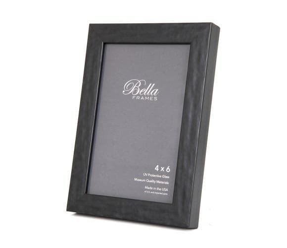 Oaxaca Hand Pressed Black Clay Picture Frame