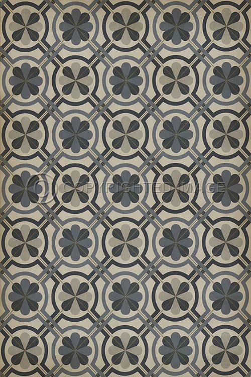 Vintage Vinyl Floorcloths (Pattern 19 Madame Curie)