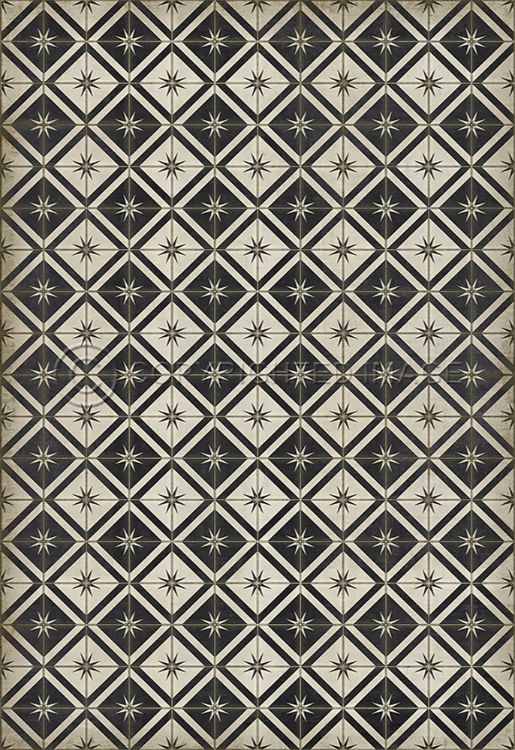 Vintage Vinyl Floorcloth Rug (Classic Pattern 20 Stark)