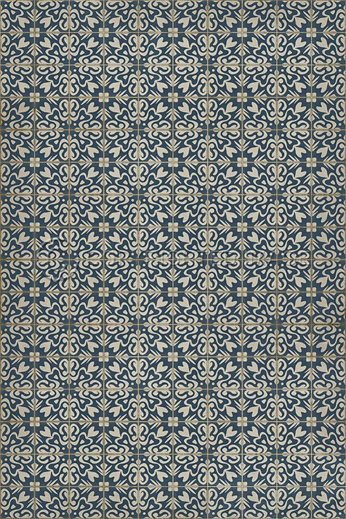 Spicher & Company Vintage Vinyl Floorcloth Mat (Classic Pattern 56 Lizzie Bennett)
