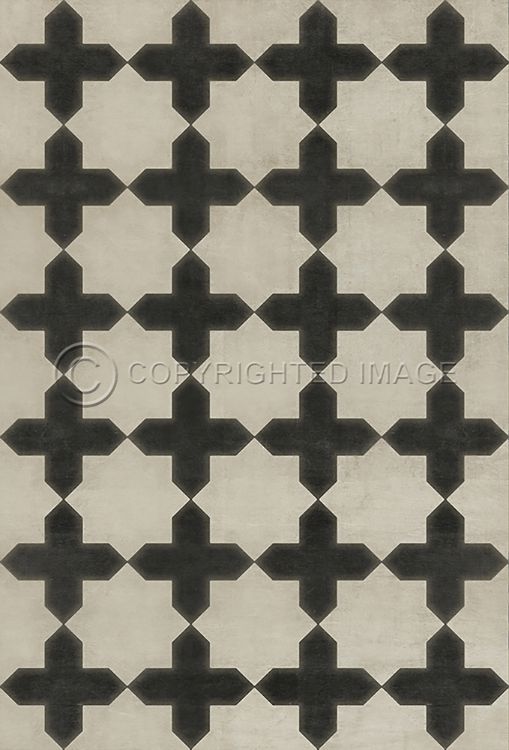 Vintage Vinyl Floorcloth Mats (Pattern 23 Coptic)