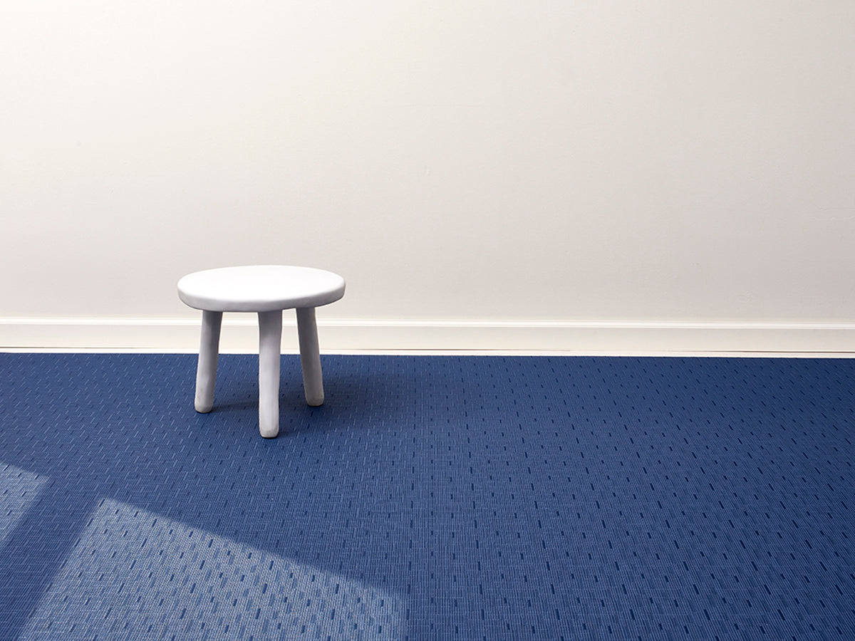 Chilewich Bamboo Woven Rug (Lapis Blue)