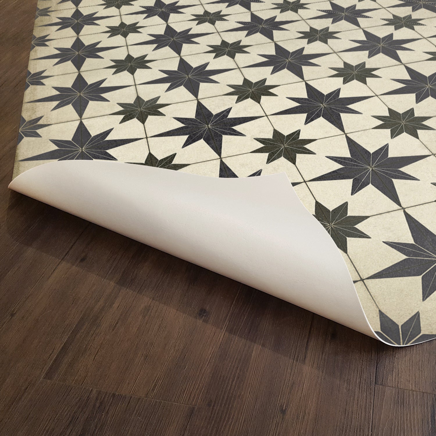 Vintage Vinyl Floorcloth Rug (Pattern 20 Astraea