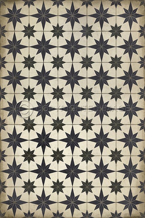 vintage ラグ カーペット、サウスカロライナ州旗、パームツリー、月 483 Vintage Vinyl Floorcloths Pattern 03 (Oz) – Hudson & Vine