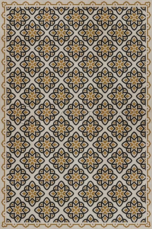 Spicher & Company Vintage Vinyl Floorcloth Mat (Classic Pattern 45 Auratus)
